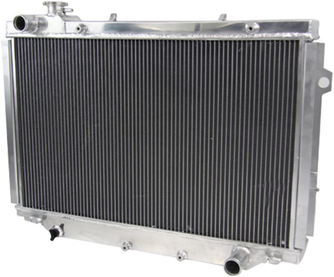 Primecooling 66MM 4 Row Core Aluminum Radiator for Toyota Landcruiser 80 Series,1HZ 1HDT HZJ80 HDJ80; Lexus LX450 Turbo Diesel 1990-98 MT
