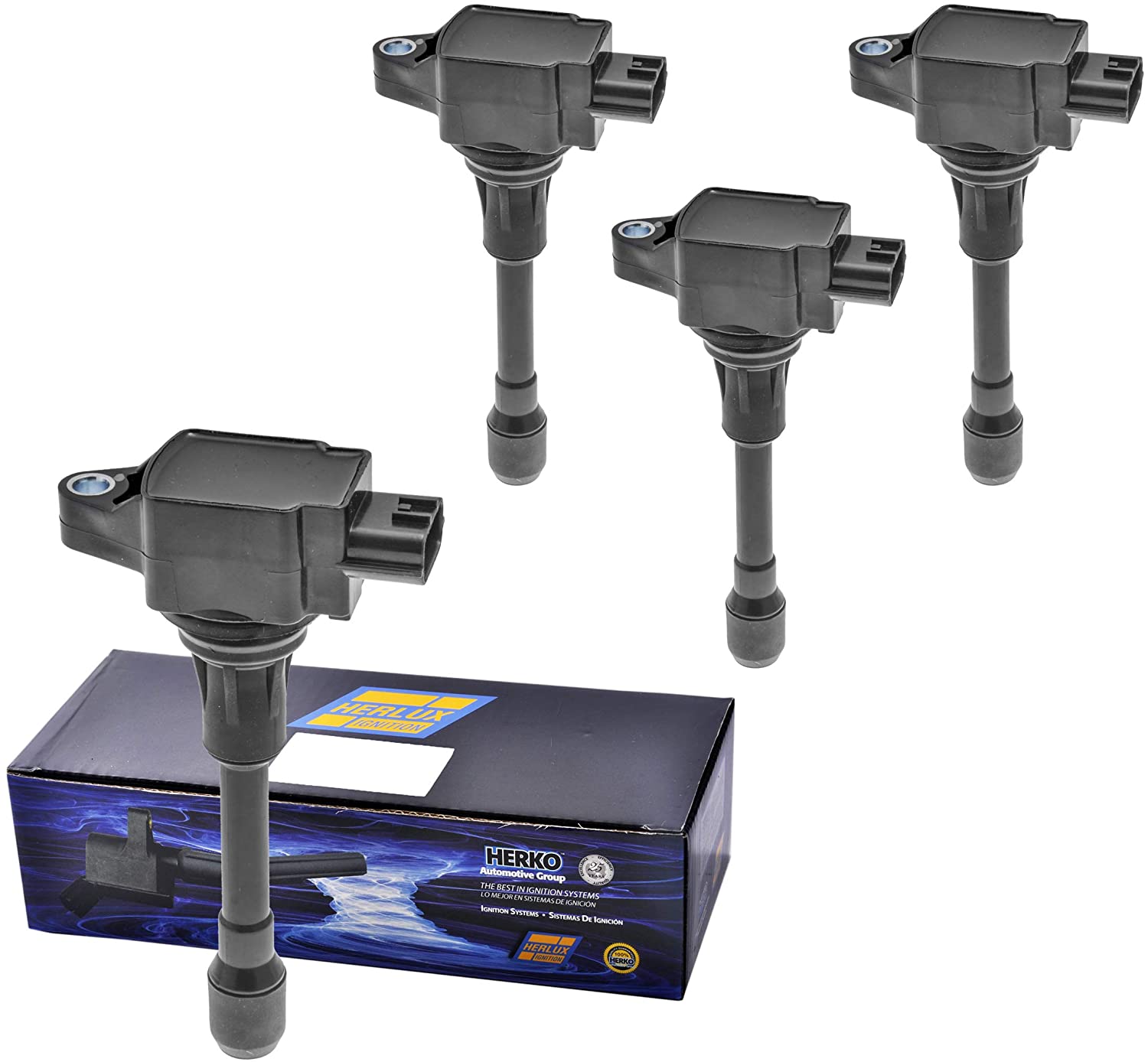 Set of 4 Herko Ignition Coil B233 For Nissan March Versa Micra Versa Note 17-11