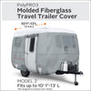 Classic Accessories Over Drive PolyPRO3 Molded Fiberglass Travel Trailer Cover, Fits 11' - 13' Trailers (80-295-153101-RT)