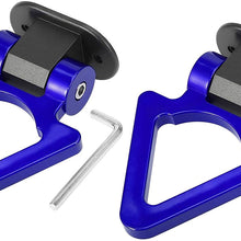 X AUTOHAUX 2 Set Universal Gold Tone Triangle Shaped Car Tow Hook Decor Bumper Trailer Sticker Adorn