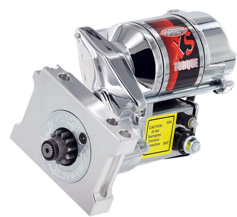 Powermaster 19540 Chrome Alternator (XS Chevy Universal Straight Mating 153/168T Flywheel)