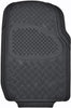 BDK MaxDuty Rubber Floor Mat for Car, SUV,Van & Truck - Super Heavy Duty Rubber , Trim to Fit & 3 Piece (Tan)