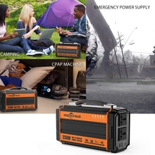 Rockpals 250-Watt Portable Generator Rechargeable Lithium Battery Pack Solar Generator with 110V AC Outlet, 12V Car, USB Output Off-grid Power Supply for CPAP Backup Camping Emergency