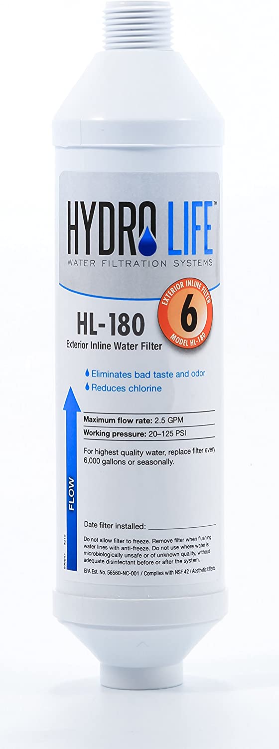 Hydro Life 52133 HL-180 Disposable Inline Hose Filter