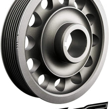 VMS RACING 05-06 Light Weight Billet Aluminum Crankshaft CRANK PULLEY Compatible with Acura RSX Type S DOHC K20Z1 2005-2006 4G63 Engines ONLY OEM SIZE (uses same belts)