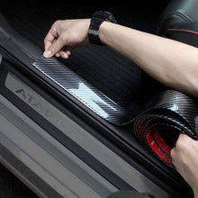 Door Entry Guards Scratch Cover Protector Paint Threshold Guard,carbon fiber rubber car bumper Door Guard /Rear Bumper Guard Scratch scratch protection strip 100% waterproof(width5CM long2.5M)