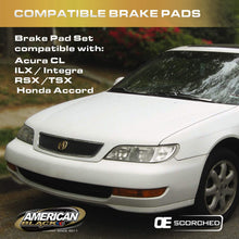 American Black ABD537M Professional Semi-Metallic Rear Disc Brake Pads Set Compatible With Acura TSX/CL/ILX/Integra Type R/RSX & Others - OE Premium Quality - Perfect fit, QUIET & DUST FREE