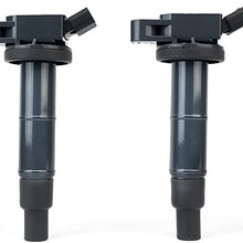 Ignition Coil Pack Set of 4 - Compatible with Toyota, Scion & Lexus Vehicles - Camry, Corolla, Solara, tC, xB, HS250h and more 2.0L, 2.4L models- Replaces 90919-02244, UF333 - Year Models 2001-2012