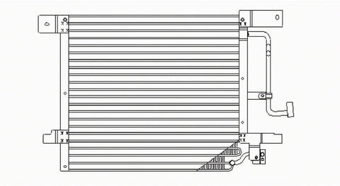 MDR OE Replacement for Dodge DAKOTA_PICKUP 2000-2003 Condenser (4930)(Partslink # CH3030123)