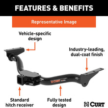 CURT 13105 Class 3 Trailer Hitch, 2-Inch Receiver for Select Toyota Sienna,Black