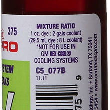 InterDynamics Certified AC Pro Oil and Fuel System UV Dye Leak Detection for Cars & Trucks & More, 1 Oz, 374CS, Universal