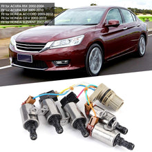 Qiilu Transmission Solenoid Valve Kit, Transmission Solenoid Kit Fit for Honda Accord/Acura/CR-V/Element 28500-PRP-004
