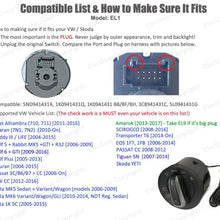 EL1 Auto Headlight Fog Light Switch, Light Sensor with Bluetooth App Automatic Control Coming Leaving Home for V W Golf 5/6, Passat B6, B7, CC, Scirocco, EOS, Touran, Tiguan, Jetta, Yeti, Sharan, T6