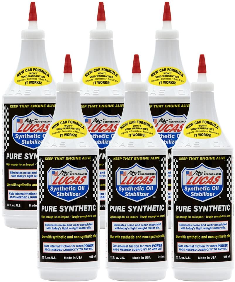 Lucas Synthetic Heavy Duty Oil Stabilizer (1 Qt.)-6 Pack