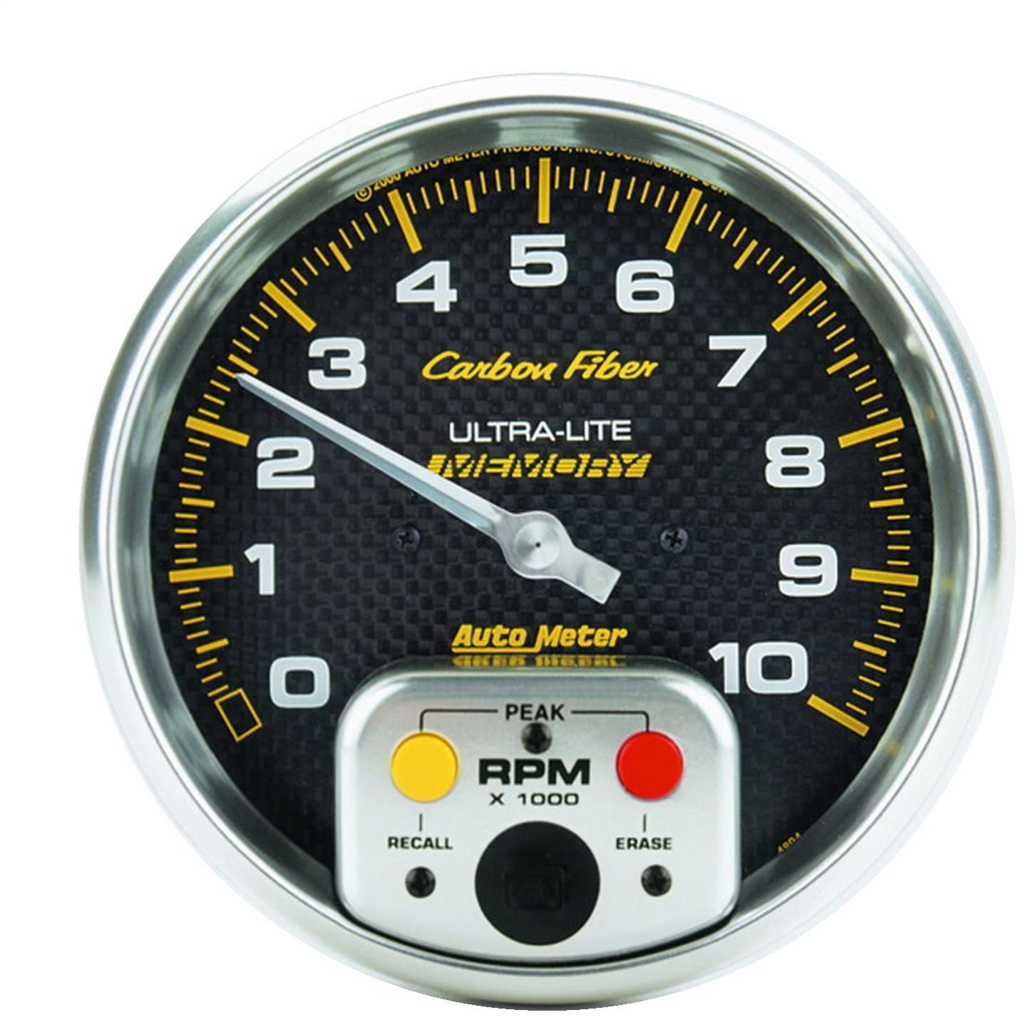 AUTO METER 4894 Carbon Fiber Electric in-Dash Tachometer