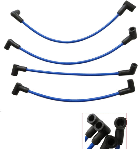 Ignition Spark Plug Wire Set (584919, 584920, 584123) for V4 Johnson Evinrude 90 100 105 115HP 60-degree Carbureted (1993-2006), Repl.# 584124, 5005805, 5005806, 931-4922, 3016, 368-4922