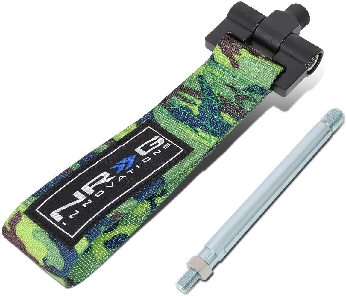 TOW-180CM1 Front Bumper Tow Strap Towing Hook Belt Replacement for VW Cabrio 99-02 /Jetta Golf 99-05