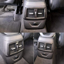 Hlyjoon Car Carbon Fiber Rear Air Conditioning Outlet Frame Cover Trim Rear Air Outlet Frame Trim Fit for Auto 218i Gran Tourer F45 F46 2015 2016 20217 2018