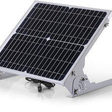 SUNER POWER 12V Waterproof Solar Battery Trickle Charger & Maintainer - 10 Watts Solar Panel Built-in Intelligent MPPT Solar Charge Controller + Adjustable Mount Bracket + SAE Connection Cable Kits