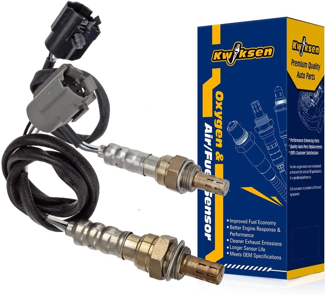 Upstream and Downstream 2pcs Oxygen O2 Sensor 1 and Sensor 2, 234-4076, 234-4078 Compatible with Jeep Cherokee 4.0L 1996-1999/ Jeep Grand Cherokee 4.0L 1996-1998/ Jeep Wrangler 4.0L 1997-1999