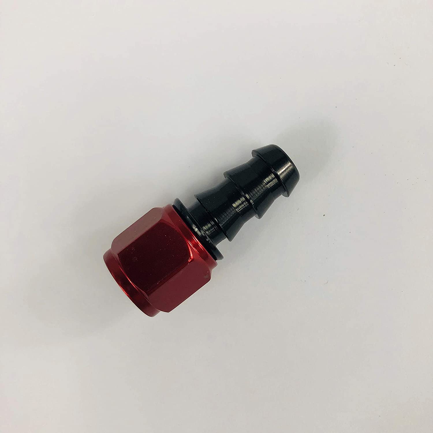 -6 AN Straight Push-On Hose End Barb Fitting Fuel Line Oil 6AN AN6 RED EMUSA