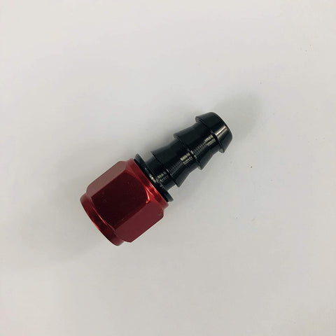 -6 AN Straight Push-On Hose End Barb Fitting Fuel Line Oil 6AN AN6 RED EMUSA