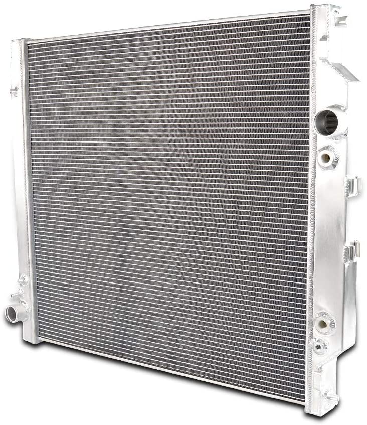2 Row Dual-Core Aluminum Radiator Compatible For Ford 2003-2007 F-250 F-350 F-450 Super Duty V8 6.0L Turbo Diesel Powerstroke New 2004 2005 2006