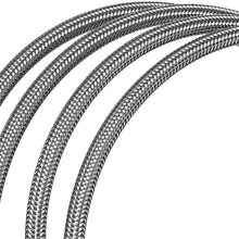 WHWEI 2m AN3 Braided Stainless Steel 3AN AN3 an-3 Brake Hose PTEF Hydraulic Brake Fuel Line Hose