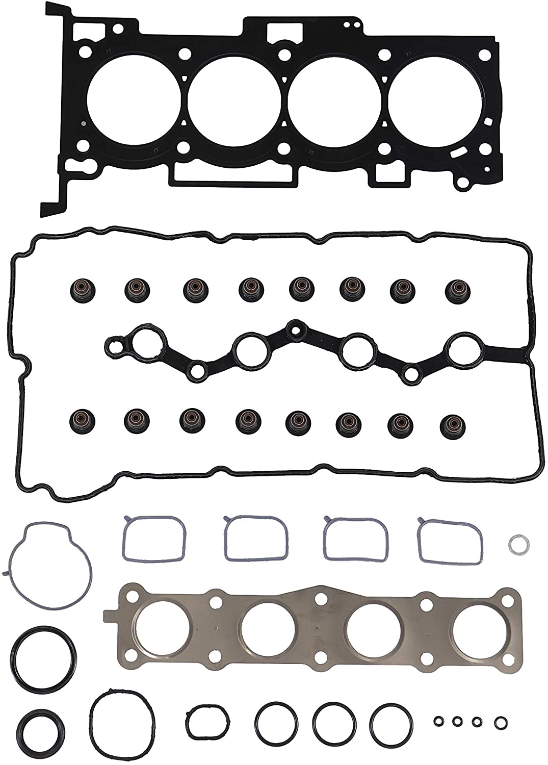 DNJ HGS194 Head Gasket Set For 11-16 Kia, Hyundai/Optima, Sonata 2.4L L4 DOHC Naturally Aspirated HYBRID ENGINE
