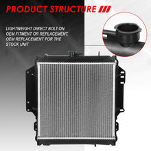 208 OE Style Aluminum Core Radiator Replacement for Suzuki Samurai 85-88