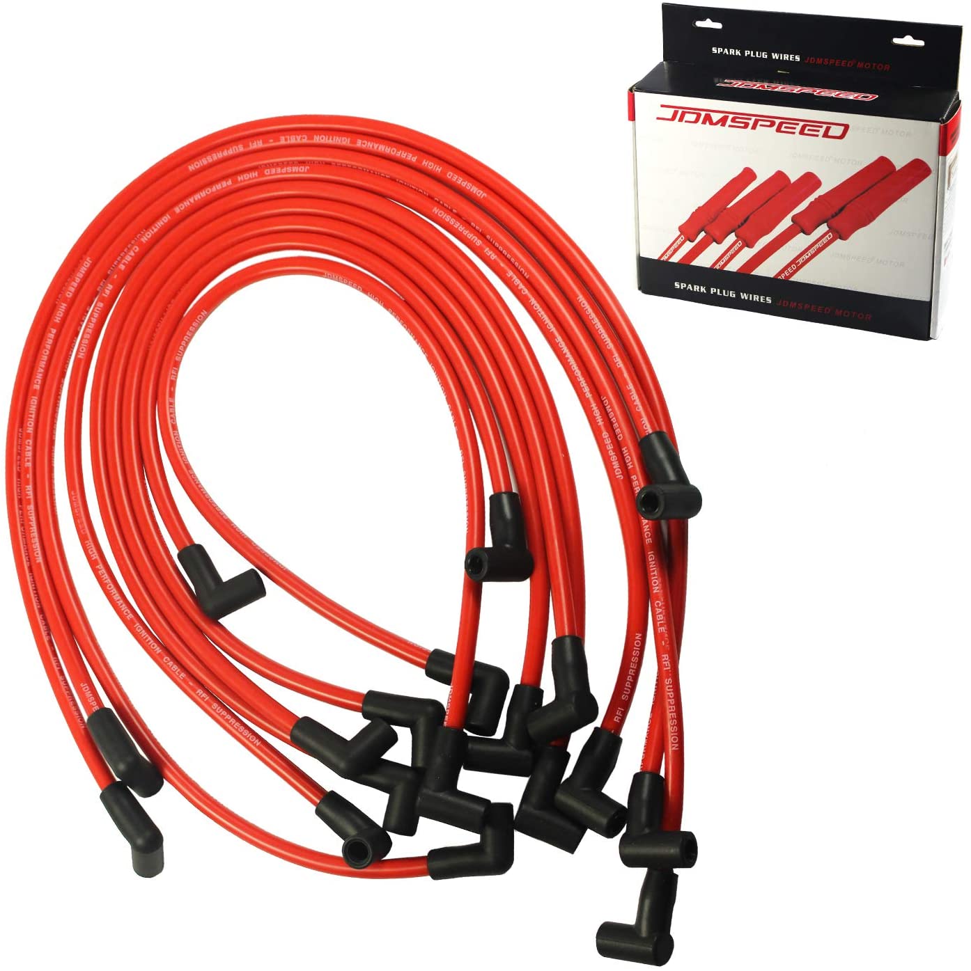 JDMSPEED New 10.5mm High Performance Spark Plug Wire Set Replacement For HEI SBC BBC 350 383 454 Electronic