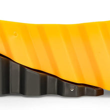 Camco 44423 RV Curved Leveler with Chock - Easy Drive-on Leveler Adds Up to 4" in Height