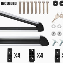 MaxKare Ski & Snowboard Car Racks Universal for 6 Pairs Skis/4 Snowboards Aviation Aluminum Resistant to -60°C Upgraded Ski Rack 33inch Fit Wing/Oblate/Square Crossbars