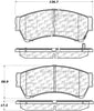 Centric (103.11640) Brake Pad, Ceramic