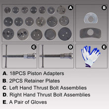 YSTOOL Universal 24PCS Brake Caliper Compression Tool Kit Wind Back Front and Rear Disc Brake Piston Brake Pad Replacement Tool Set for Most Car Truck