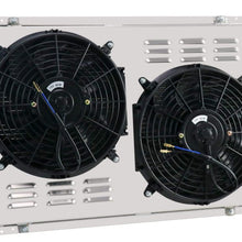 OzCoolingParts 3 Row Core All Aluminum Radiator + 2 x 12" Fan w/Louver Shroud Kit for 1982-1992 83 84 85 86 87 88 89 90 91 Chevy Camaro P20 P30/Pontiac Firebird/GMC P2500 P3500