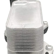 BOXI Oil Filter Cooling Housing Assembly without sensors Fit For 2014 2015 2016 2017 Chrysl-er Dodge Jeep / 2014 2015 2016 2017 2018 Ram 3.6L V6 Pentastar 68105583AF, 68105583AC
