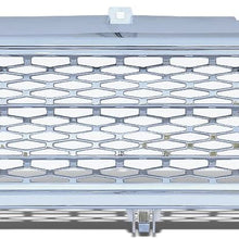 DNA Motoring GRF-063-CH-SL Front Bumper Grille Guard, 1 Pack