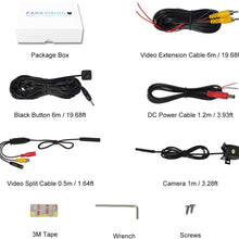 PARKVISION Super Wide Angle Multiview Smart Backup/Front Camera with True 180°Horizontal Angle,Wide View/Split View/Top View Modes Switchable by One-Key Button,Good for Cars,RVs,Pickups,Mini Truck