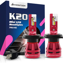 KOOMTOOM Mini Led Headlight Bulbs H7 Led Bulbs Kits 6000K 400% Brightness Headlight/DRL CREE Chip 360 Degree Adjustable Beam Pattern 55W 12000Lm