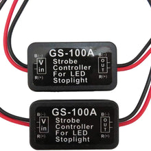 Gxcdizx set of 2 Flash Strobe Controller Car Flasher Module for Brake Light Tail Stop Light