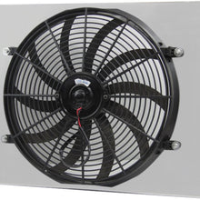 Primecooling 62MM 4 Row Core Aluminum Radiator +16" Fan w/Shroud for Chevy C10 C20 C30 K10 K20 C/K Series Trucks 1961-1966