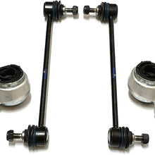 PartsW 4 Pc Suspension Kit for BMW 320i 323Ci 323i 325Ci 325i 328Ci 328i 330Ci 330i Z4 Sway Bar End Links & Lower Control Arm Bushings