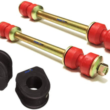 PartsW 4 Pc Suspension Kit for Cadillac Chevrolet GMC, Escalade, Blazer, K1500, K2500, K3500, Yukon/Front Sway Bar Frame Bushings - 27 mm (1.06 inch) & Sway Bar Link