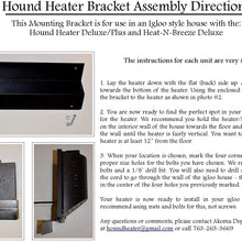 Hound Heater Dog House Furnace Deluxe with Cord Protector and Igloo Bracket Kit