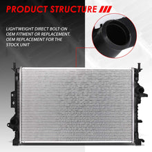 DPI 13313 OE Style Aluminum Core High Flow Radiator Replacement for 13-18 Ford Escape/Transit Connect AT/MT