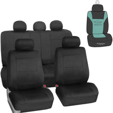 FH Group FB083115 Neoprene Seat Covers (Black) Full Set with Gift – Universal Fit for Cars Trucks and SUVs