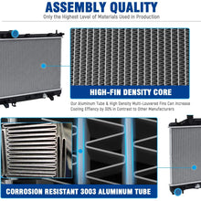 1 Row CU2778 Radiator 16mm Replacement for Legacy Outback 2005 2006 2007 2008 H4 2.5L