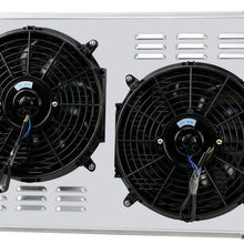ALLOYWORKS 3 Row All Aluminum Radiator+Shroud Fan+Relay For 1971-1990 Chevy C/K/G/P 10 20 30 Pickup Caprice/For 1972-1980 GMC C/G/K 15 25 35 1500 2500 3500 / For 1965-1990 Buick LeSabre Electra Cent