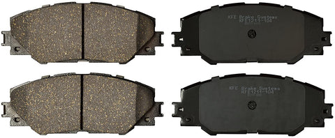KFE KFE1211-104 Ultra Quiet Advanced Premium Ceramic Brake Pad Front Set Compatible with: 2006-2012 Toyota Rav4 V6, Corolla iM, Matrix, Mirai; Scion tC, iM; Pontiac Vibe